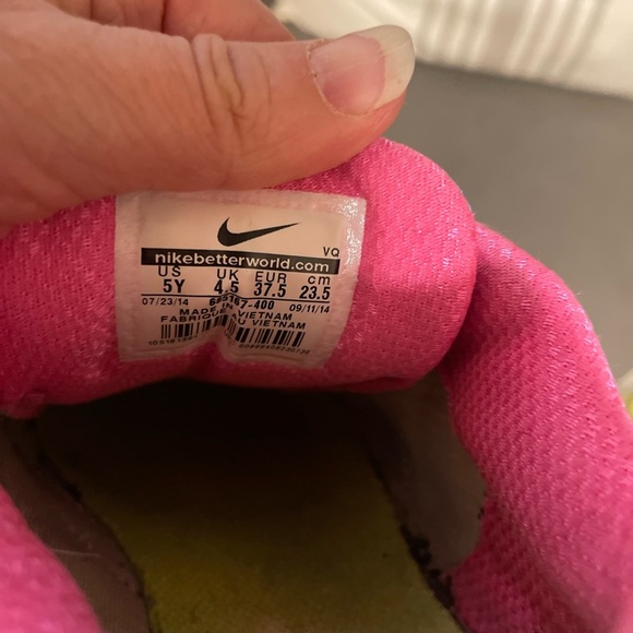 Nike youth girls  Athletic Shoes - Blue and Pink - Picture 3 of 3